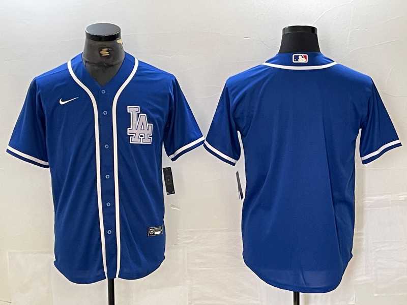 Mens Los Angeles Dodgers Blank Blue Cool Base Stitched Baseball Jersey->los angeles dodgers->MLB Jersey